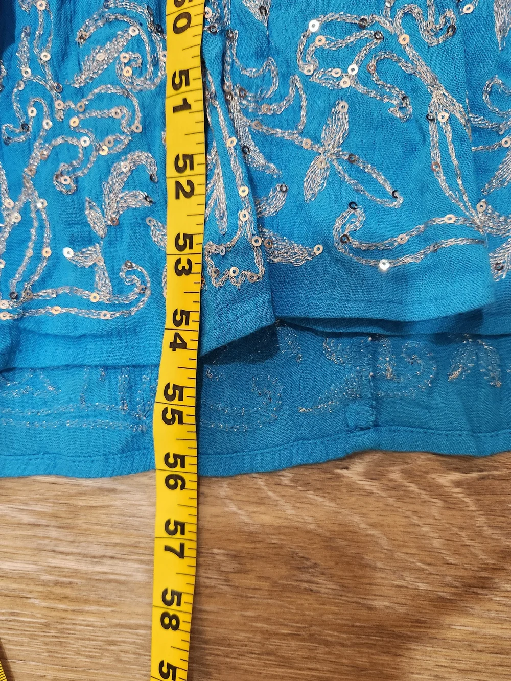 BOSTON PROPER METALLIC EMBROIDERED SEQUINS TIERED PEASANT MAXI DRESS LARGE - Picture 7 of 9